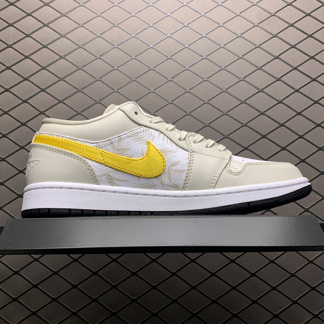 NIKE AIR JORDAN 1 LOW "LIGHT OREWOOD BROWN/AMARILLO-WHITE-LASER-BLUE"（CK3022-107）