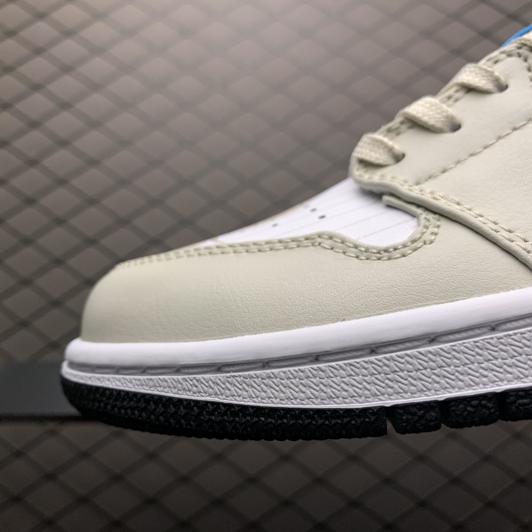 NIKE AIR JORDAN 1 LOW "LIGHT OREWOOD BROWN/AMARILLO-WHITE-LASER-BLUE"（CK3022-107）