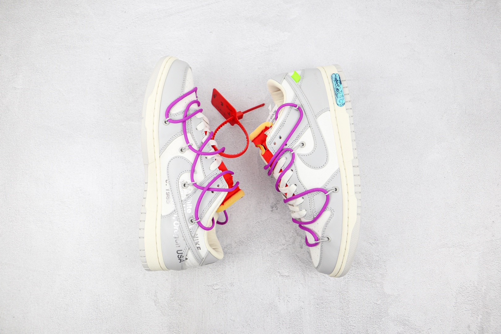 OFF-WHITE × NIKE DUNK LOW 1 OF 50 "45" (DM1602-101)