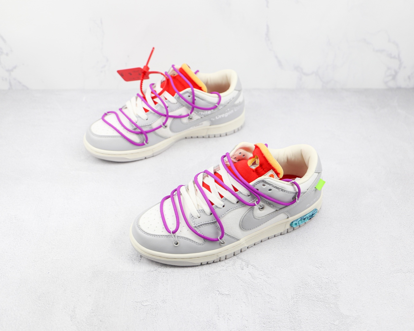 OFF-WHITE × NIKE DUNK LOW 1 OF 50 "45" (DM1602-101)