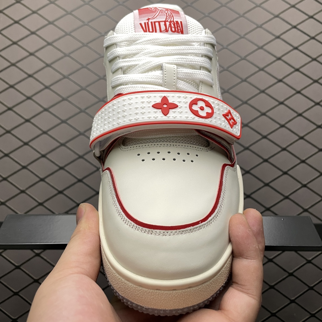 LOUIS VUITTON TRAINER LINE SNEAKER VEIL "ROUGE"（1A98VE）