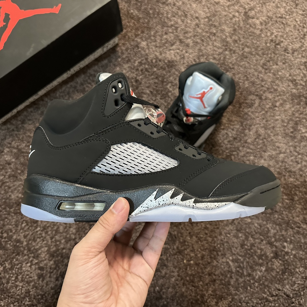 NIKE AIR JORDAN 5 RETRO BLACK METALLIC (2016) （845035-003）