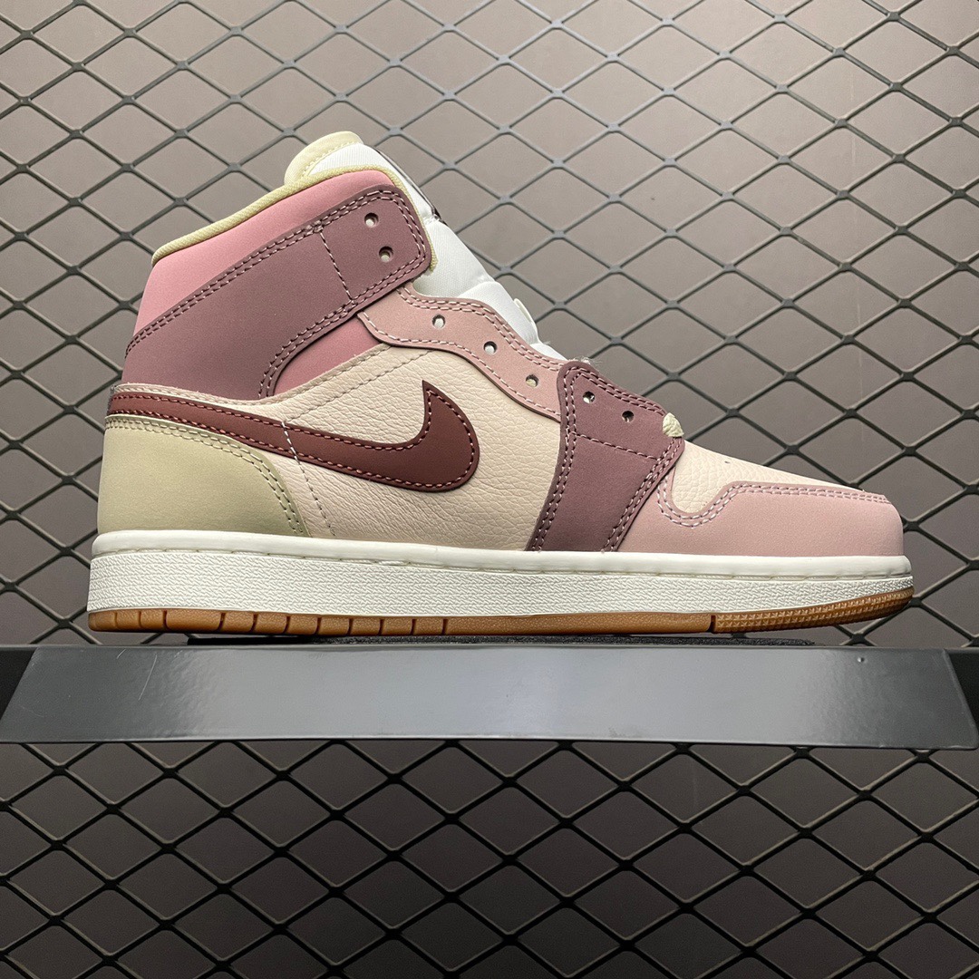 Nike WMNS Air Jordan 1 Mid SE "Dark Pony Smoky Mauve"（DO7440-821）
