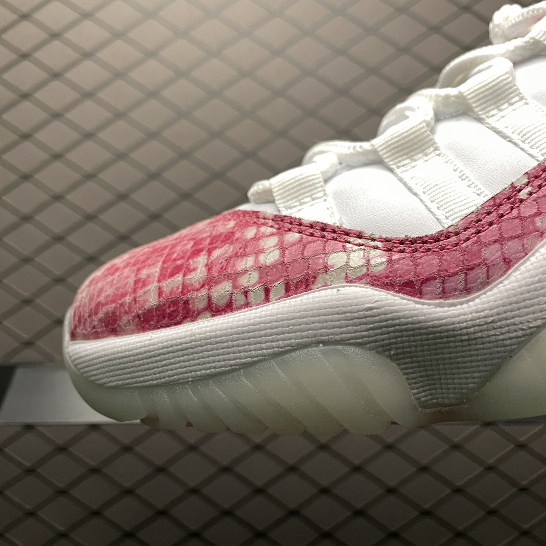 Nike WMNS Air Jordan 11 Low "Snakeskin Pink"（AH7860-106）