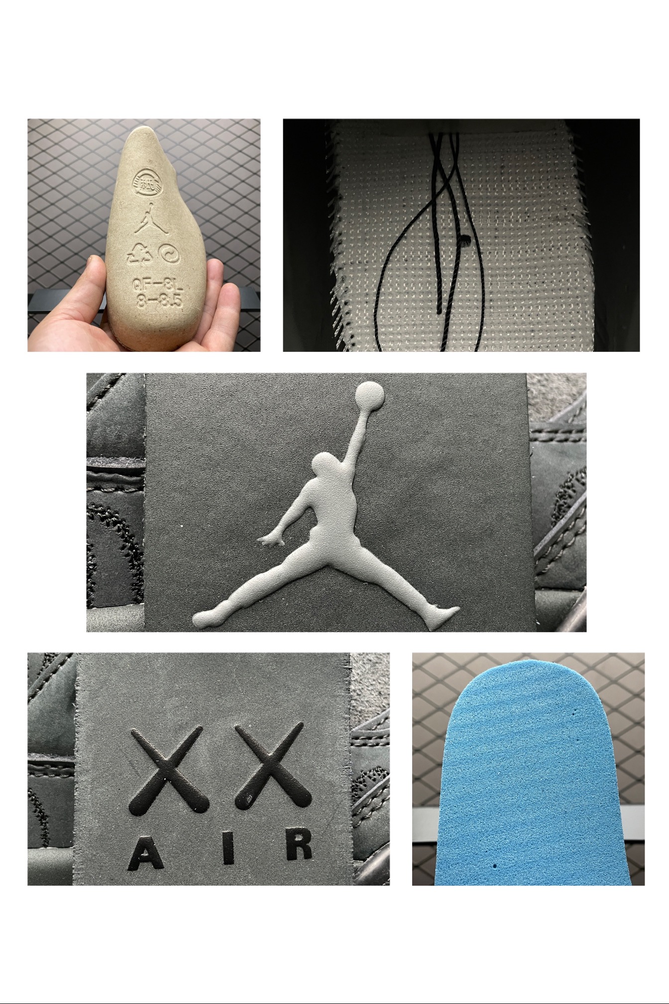 KAWS × Nike Air Jordan 4 Retro "Black"（930155-001）