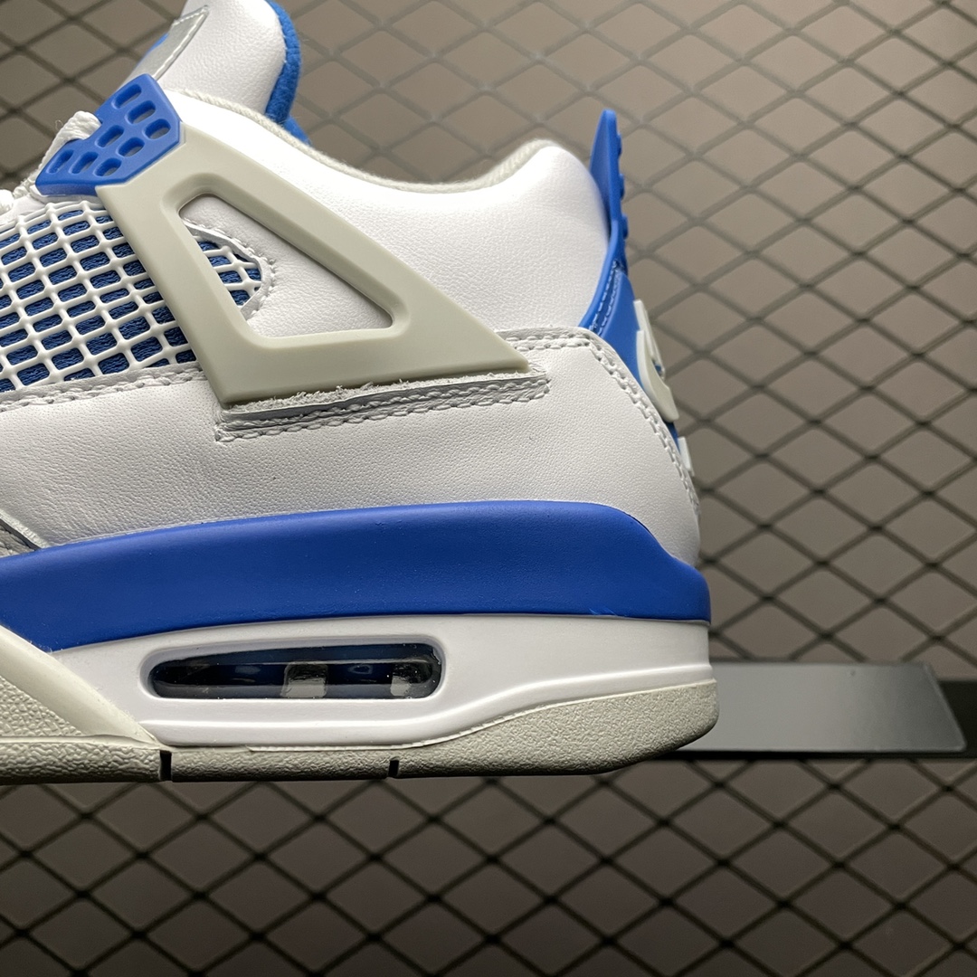NIKE AIR JORDAN 4 RETRO "WHITE-MILITARY BLUE/NEUTRAL GREY"（308497-105）