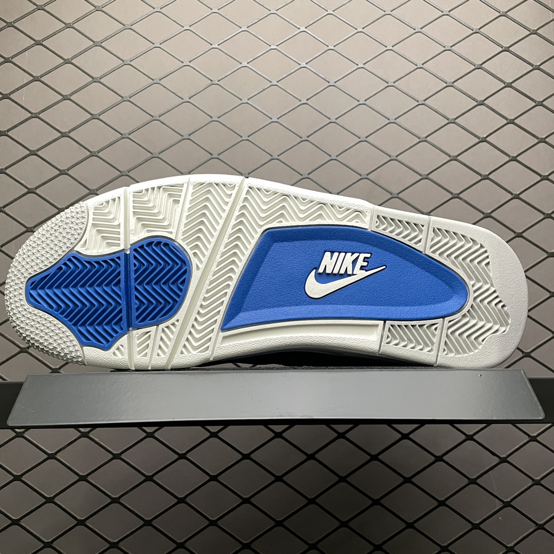 NIKE AIR JORDAN 4 RETRO "WHITE-MILITARY BLUE/NEUTRAL GREY"（308497-105）
