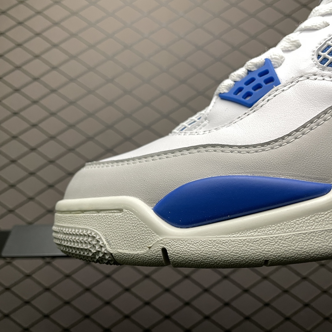 NIKE AIR JORDAN 4 RETRO "WHITE-MILITARY BLUE/NEUTRAL GREY"（308497-105）