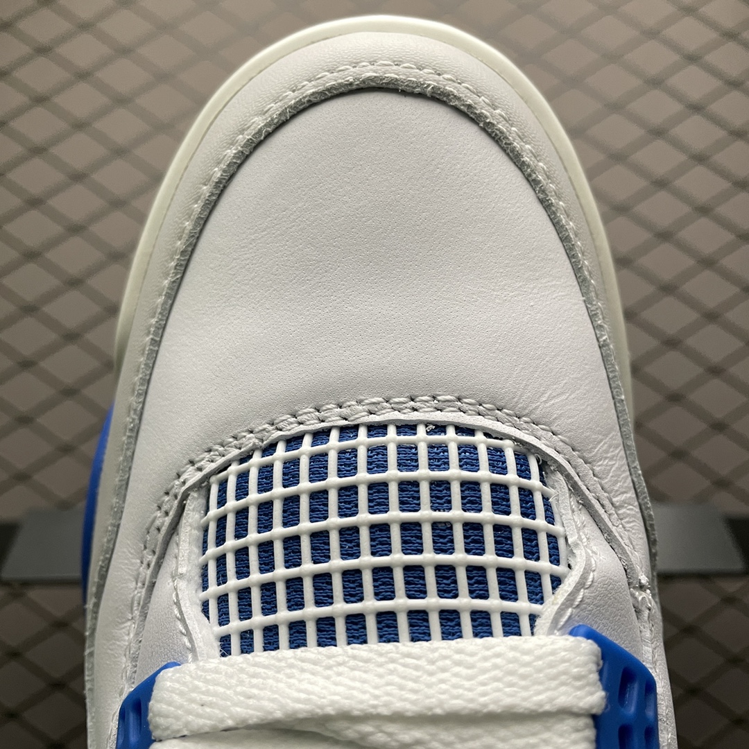 NIKE AIR JORDAN 4 RETRO "WHITE-MILITARY BLUE/NEUTRAL GREY"（308497-105）