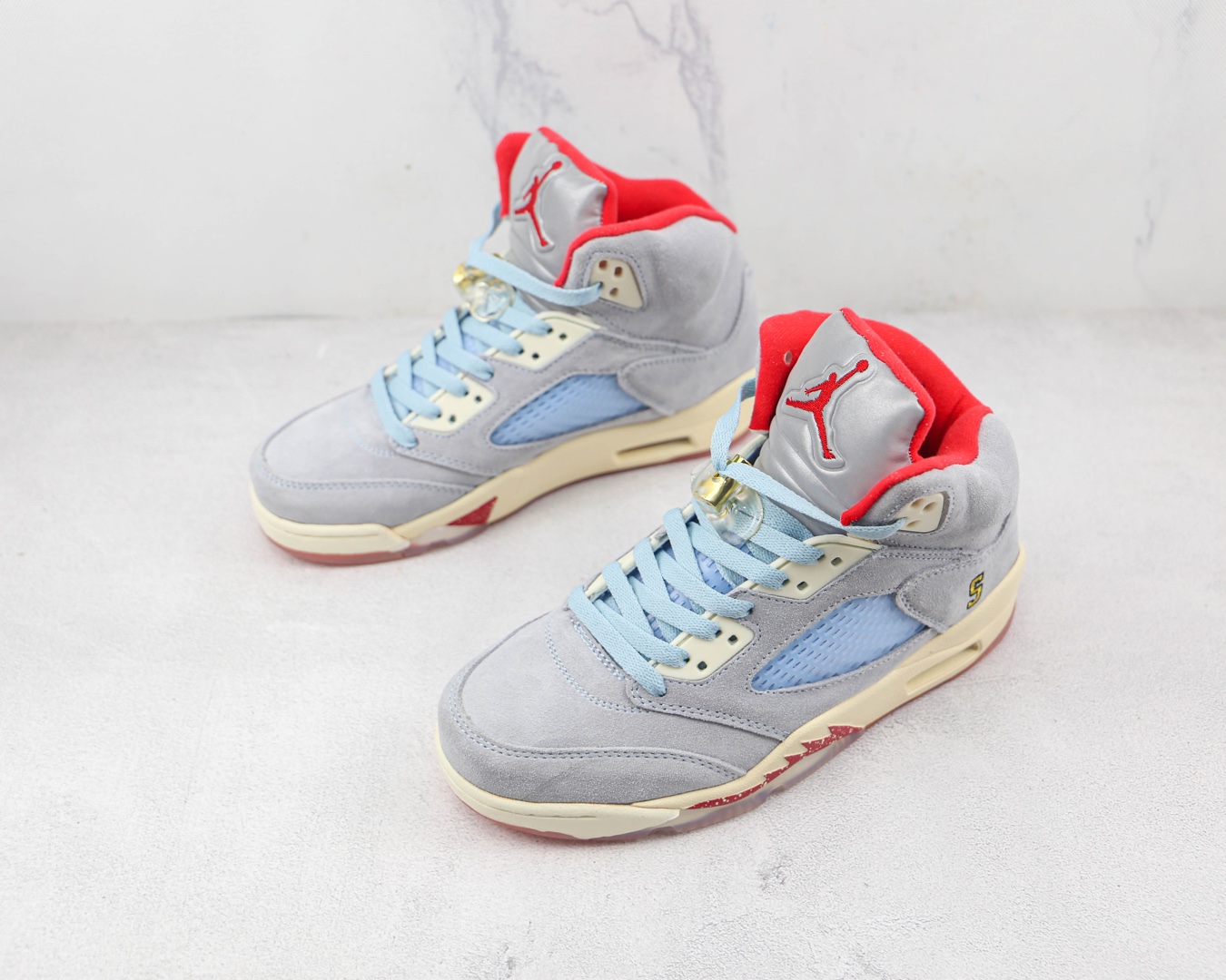 The Trophy Room × Nike Air Jordan 5 JSP PACK "Ice Blue"（CI1899-400）