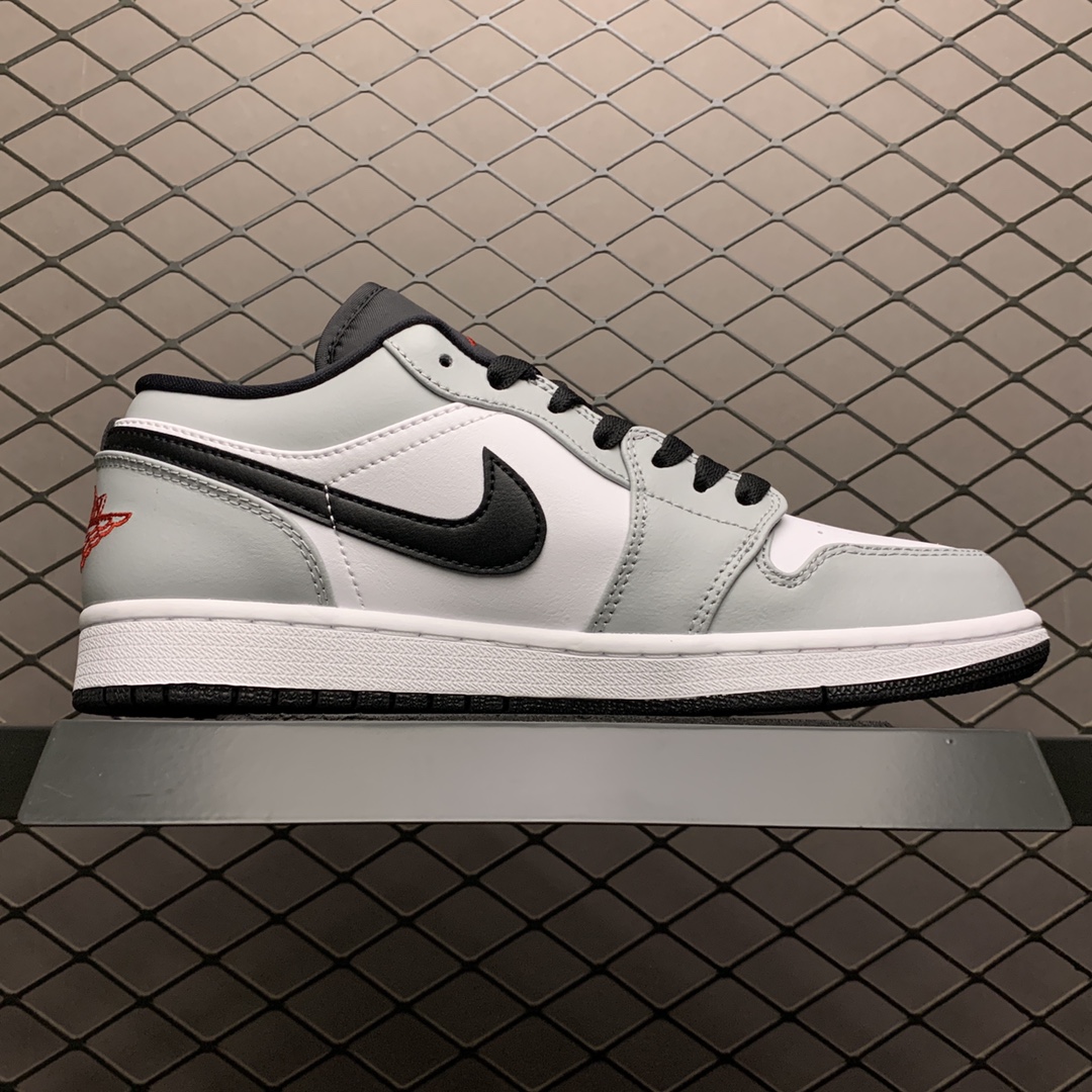 Nike GS Air Jordan 1 Low "Light Smoke Grey"（553560-030）