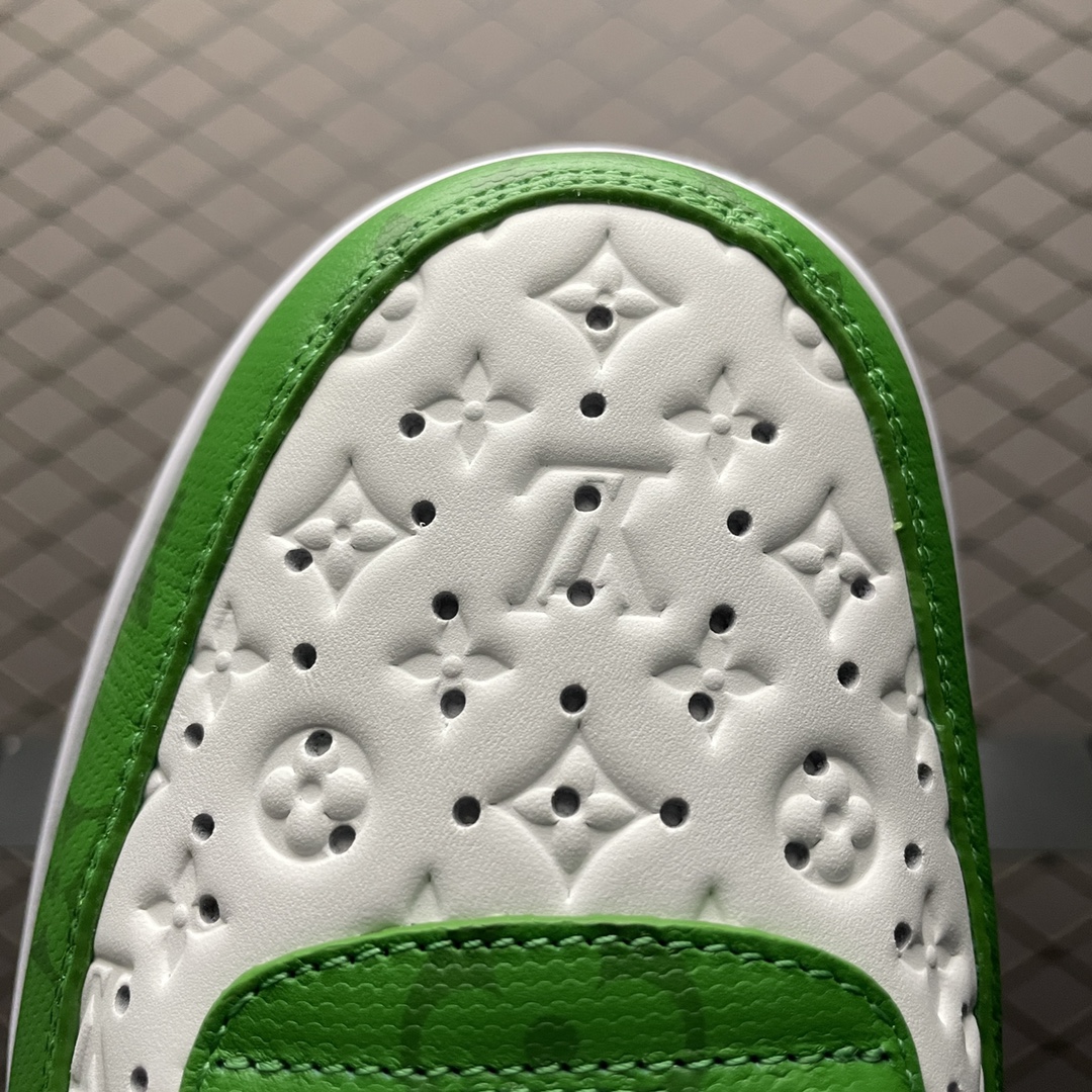 Louis Vuitton × Nike Air Force 1 Low by Virgil Abloh "White & Gym Green"（1A9V9U）
