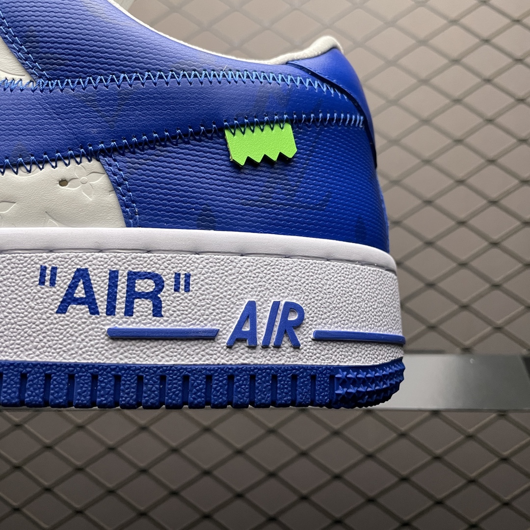 Louis Vuitton × Nike Air Force 1 Low by Virgil Abloh "White & Team Royal Blue"（1A9VAO）