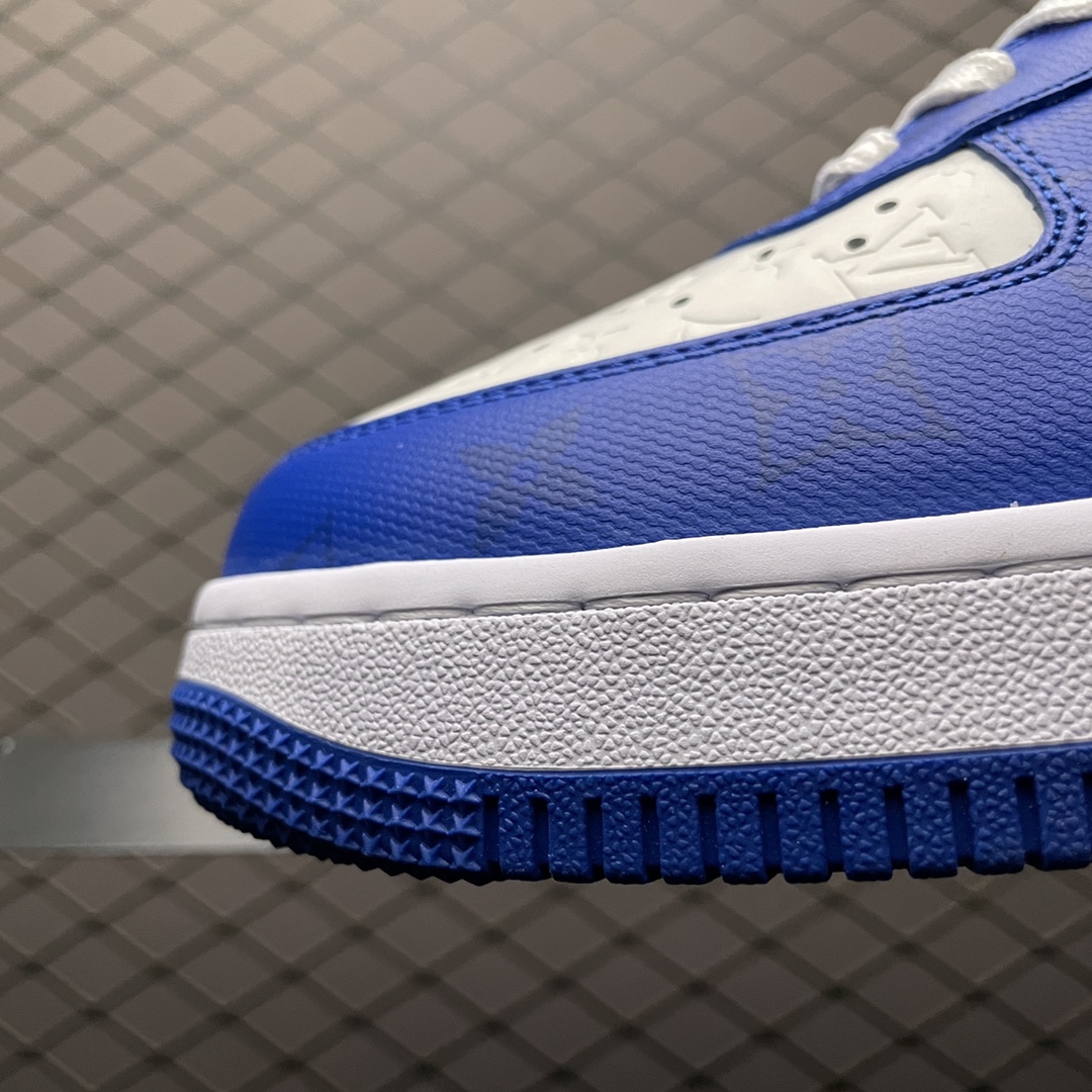 Louis Vuitton × Nike Air Force 1 Low by Virgil Abloh "White & Team Royal Blue"（1A9VAO）