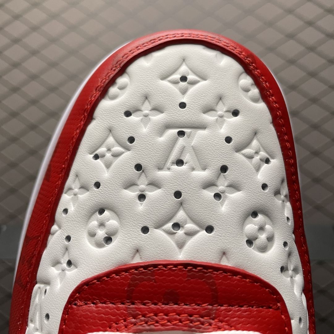 Louis Vuitton × Nike Air Force 1 Low by Virgil Abloh "White & Comet Red"（1A9VA9）