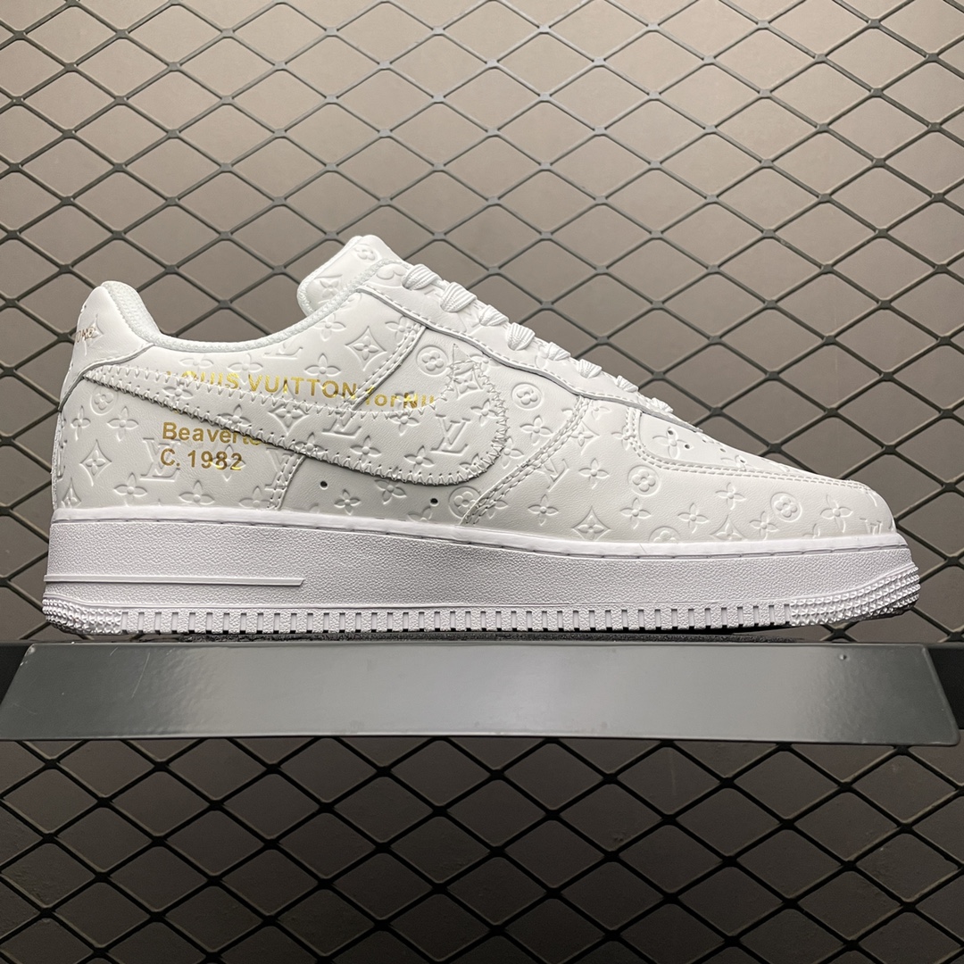 Louis Vuitton × Nike Air Force 1 Low by Virgil Abloh "White"（1A9V86）