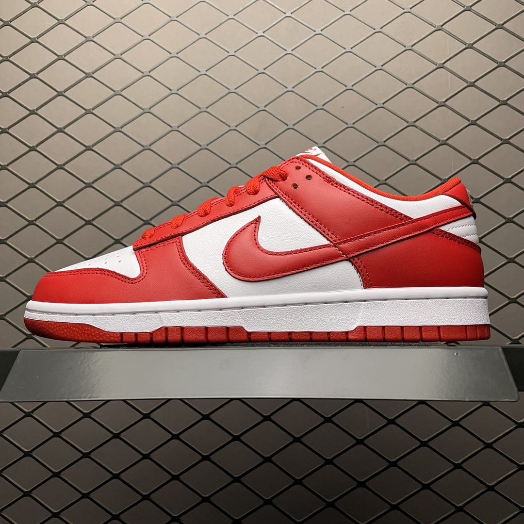 NIKE DUNK LOW SP "WHITE/UNIVERSITY RED" (CU1727-100)