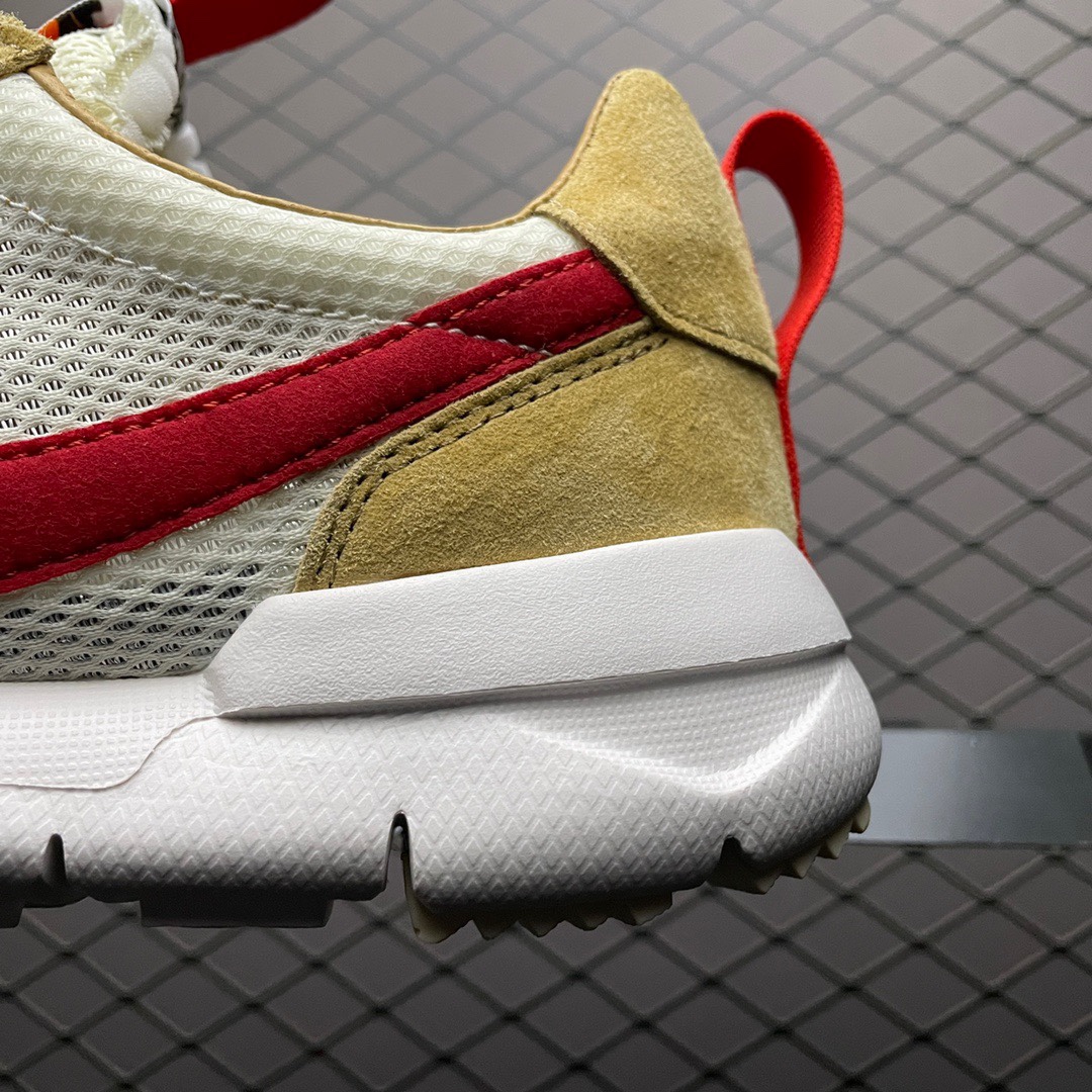 Tom Sachs × Nike Mars Yard 2.0 "Natural/Sport Red-Maple"