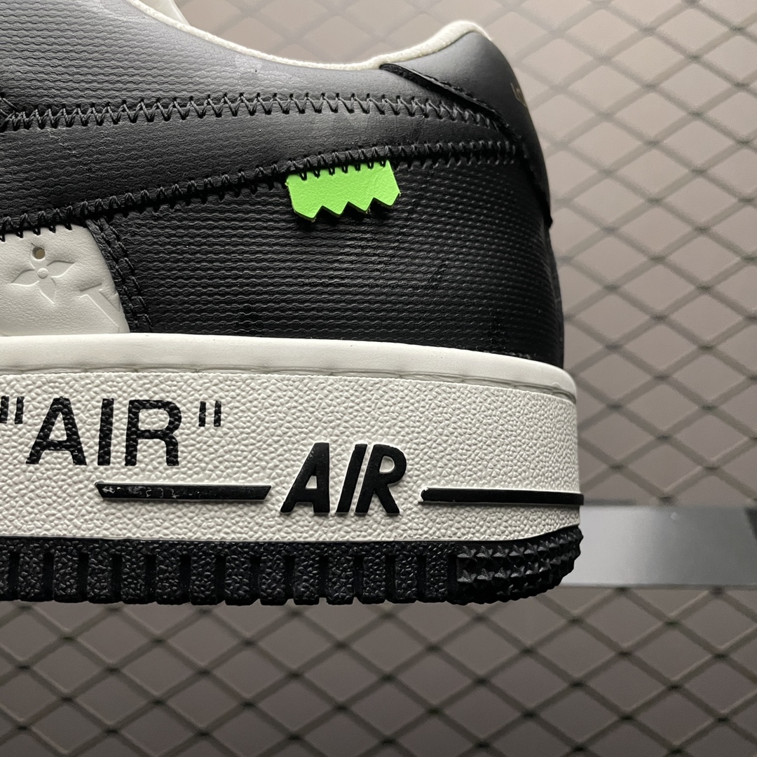 Nike Air Force 1 Low x LOUIS VUITTON LV 'black white'（1A9V-black and white）