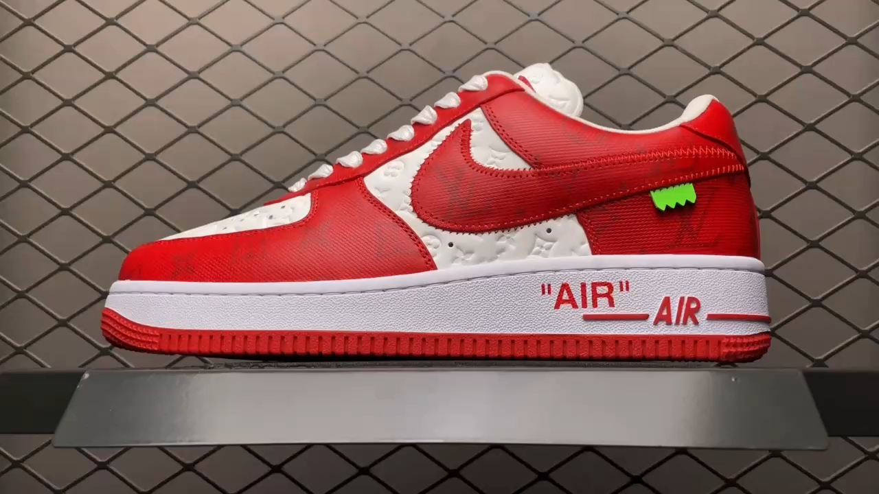 Buy Louis Vuitton x Air Force 1 Low 'White Comet Red' - 1A9V WHITE RED