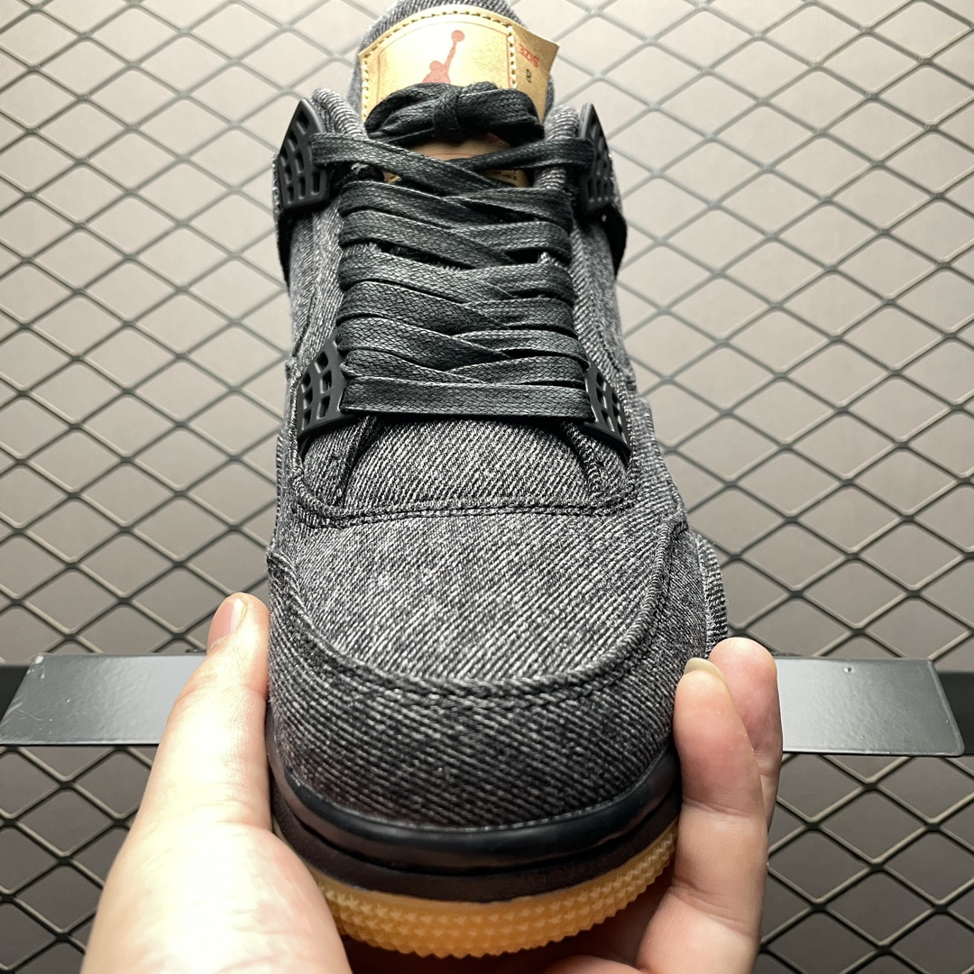 Nike × Levi's Air Jordan 4 Black Denim (タグ：®のみ)（AO2571-001）