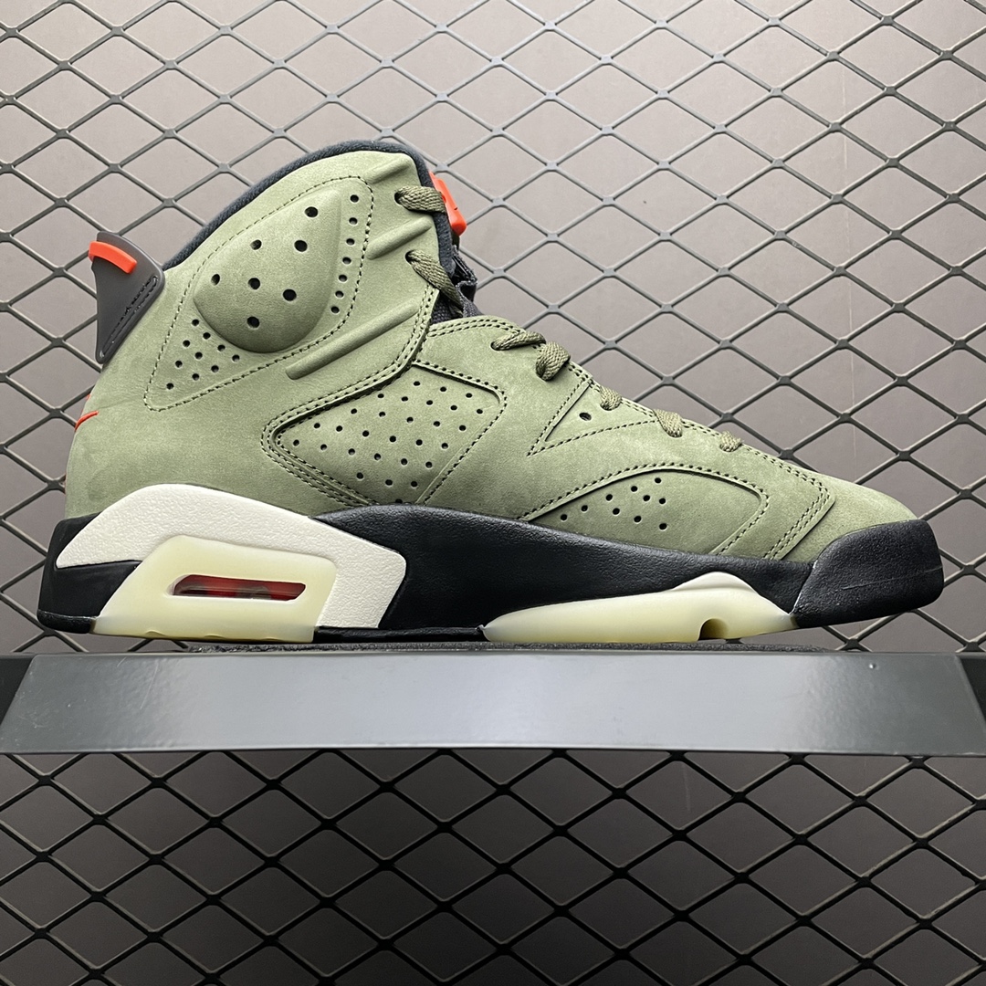 Travis Scott × Nike Air Jordan 6 Retro "Medium Olive"（CN1084-200）