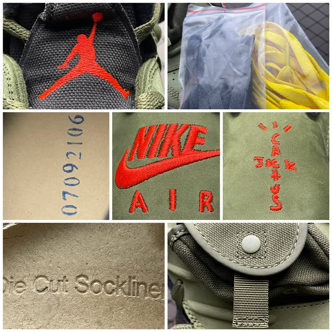 Travis Scott × Nike Air Jordan 6 Retro "Medium Olive"（CN1084-200）