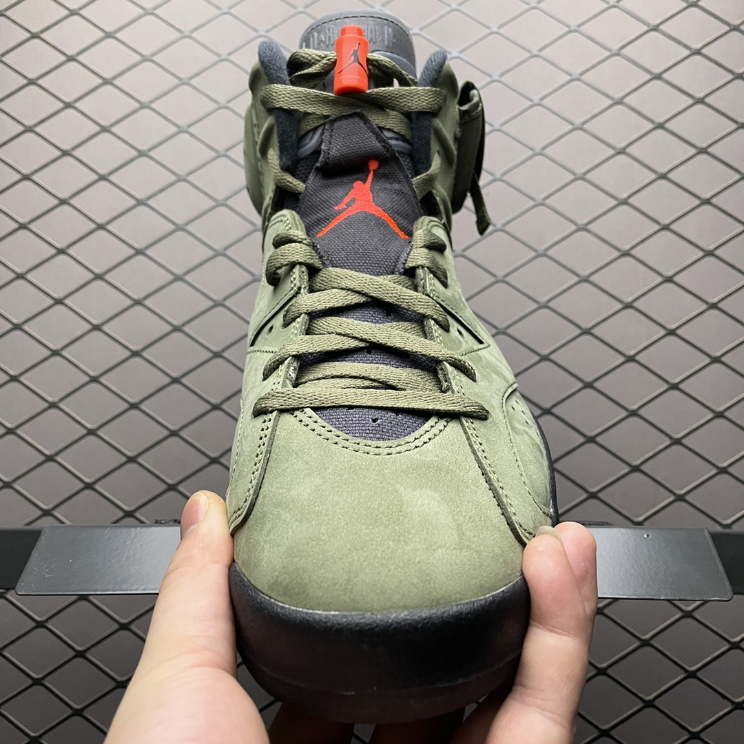 Travis Scott × Nike Air Jordan 6 Retro "Medium Olive"（CN1084-200）