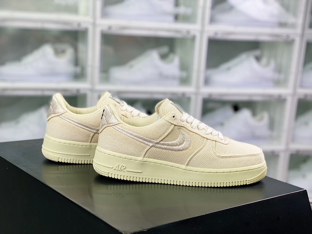 STUSSY × NIKE AIR FORCE 1 LOW "FOSSIL STONE"（CZ9084-200）