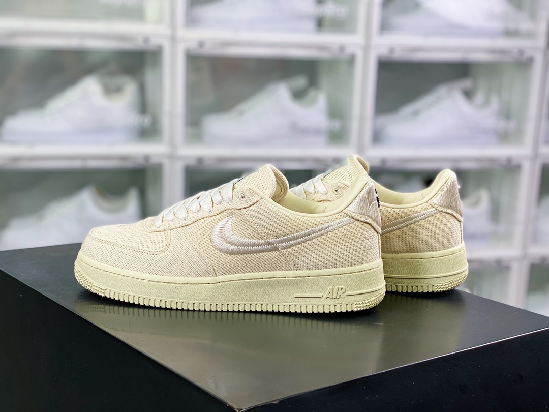 STUSSY × NIKE AIR FORCE 1 LOW "FOSSIL STONE"（CZ9084-200）