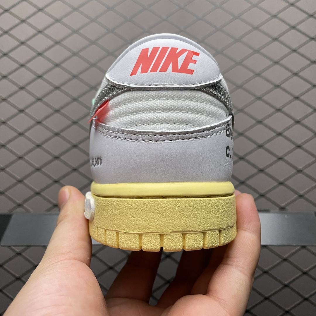 OFF-WHITE × NIKE DUNK LOW 1 OF 50 "WHITE 1"（DM1602-127）