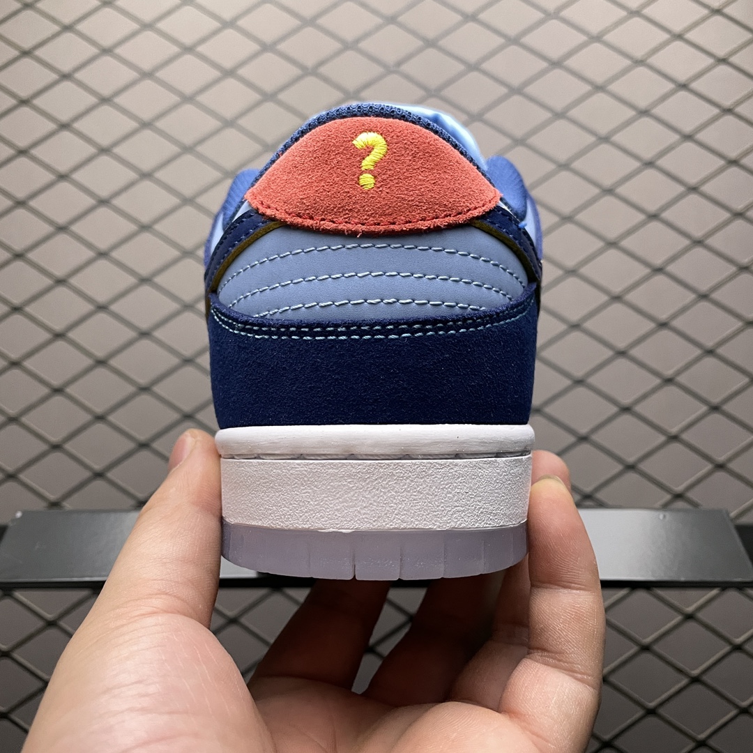 Why So Sad? × Nike SB Dunk Low "Coastal Blue/Speed Yellow-University Red"（DX5549-400）