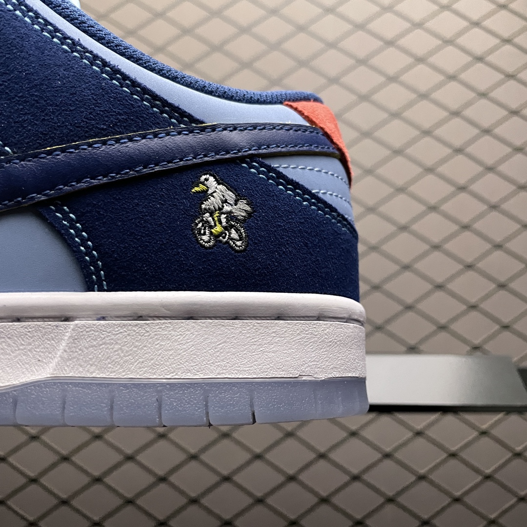 Why So Sad? × Nike SB Dunk Low "Coastal Blue/Speed Yellow-University Red"（DX5549-400）