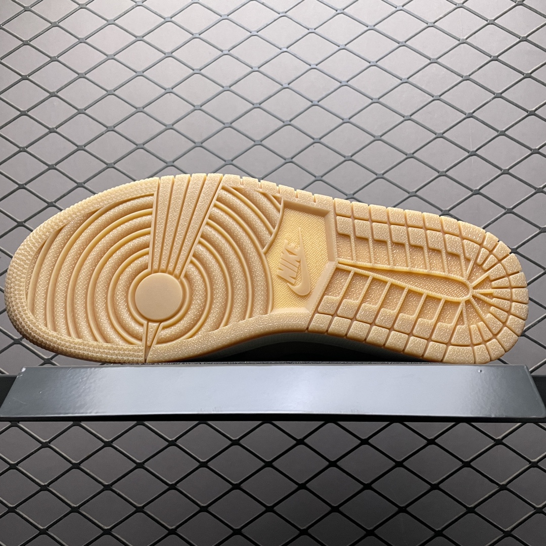 Zion Williamson × Nike Air Jordan 1 Low OG "Flax and Oil Green"(DZ7292-200)