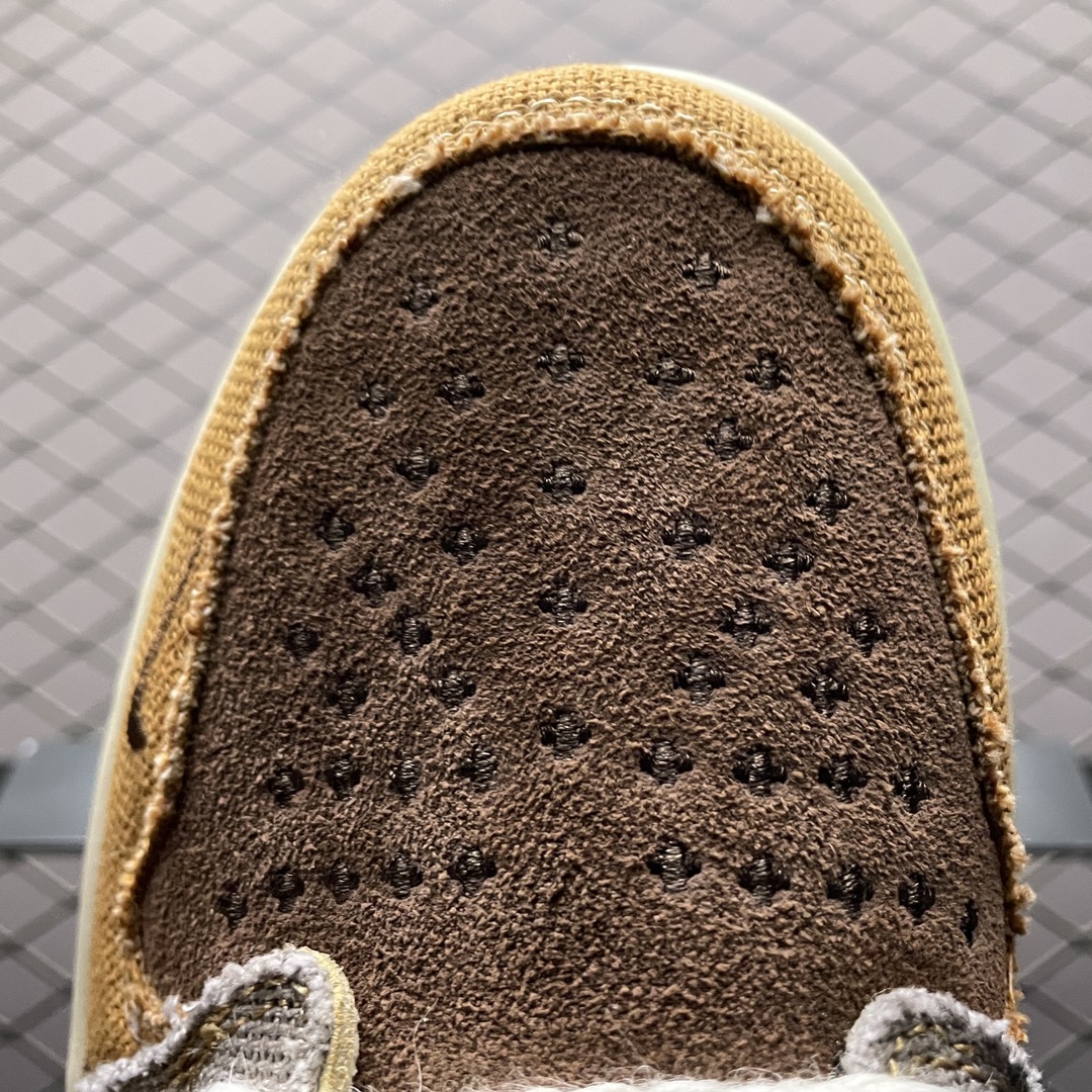 Zion Williamson × Nike Air Jordan 1 Low OG "Flax and Oil Green"(DZ7292-200)