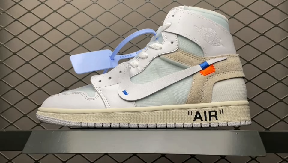 OFF-WHITE × NIKE AIR JORDAN 1 WHITE (AQ0818-100)