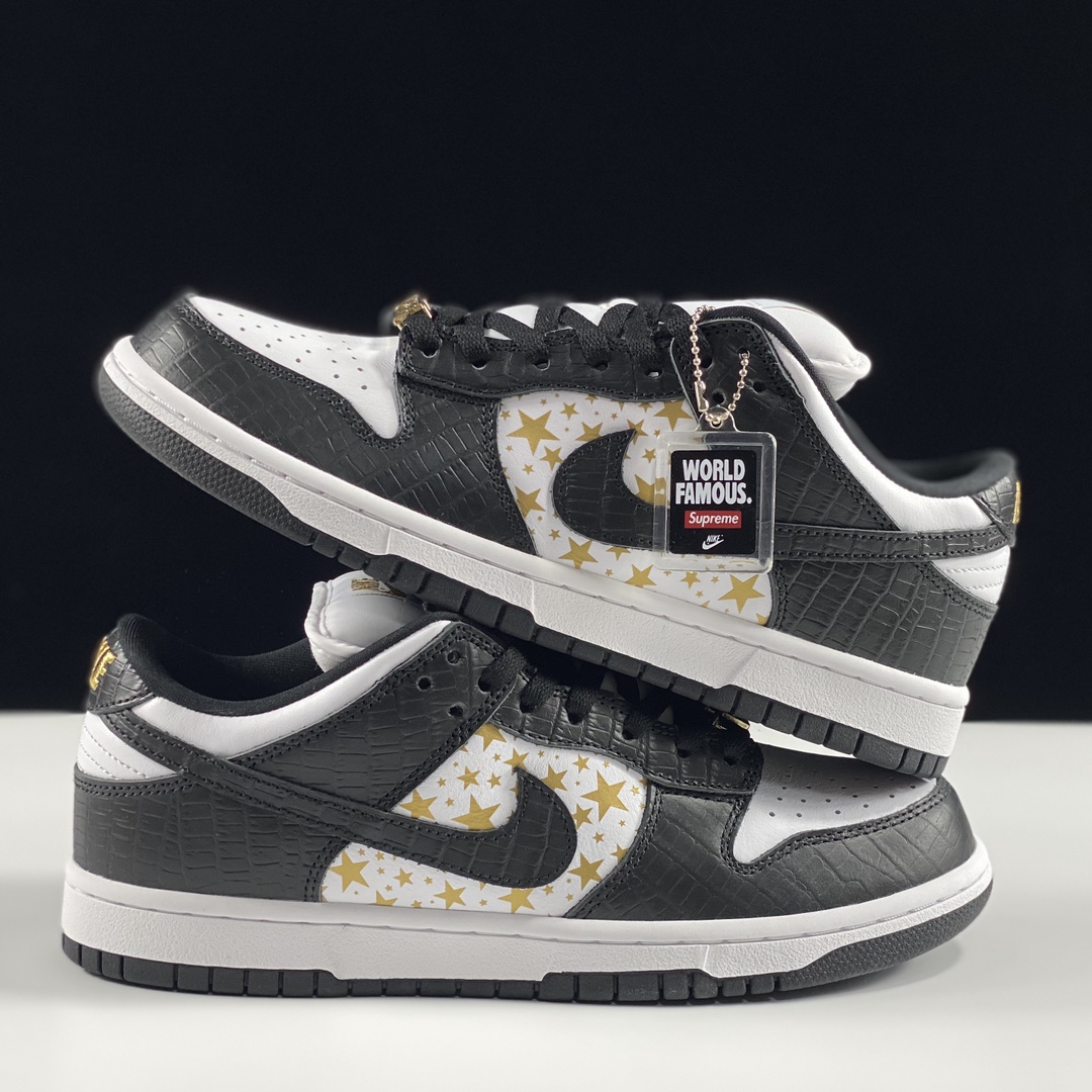 木村拓哉27cm Supreme Nike sb dunk low gold stars - スニーカー