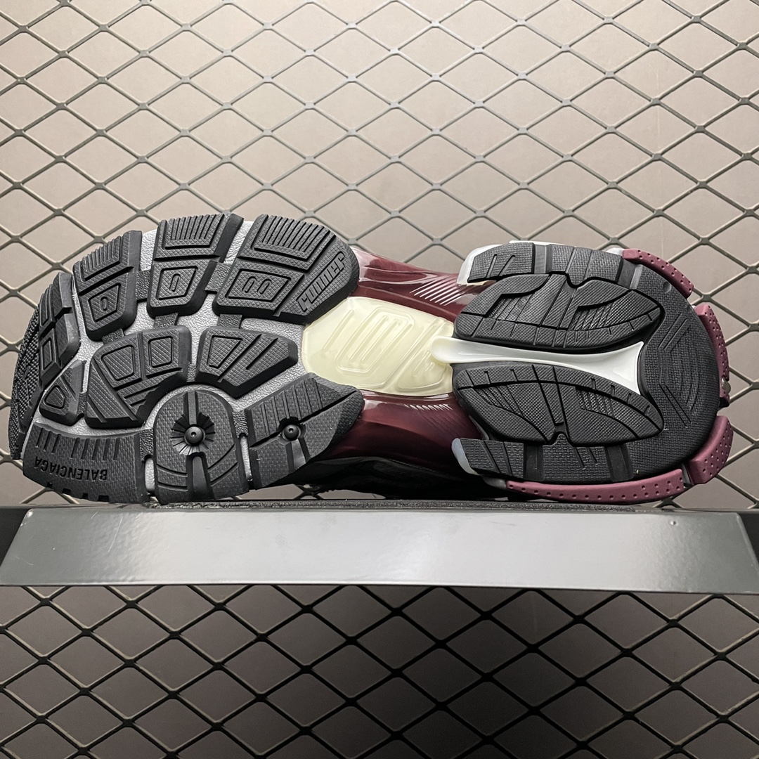 BALENCIAGA Runner "White/Dark Red" （677403W3RB39069）