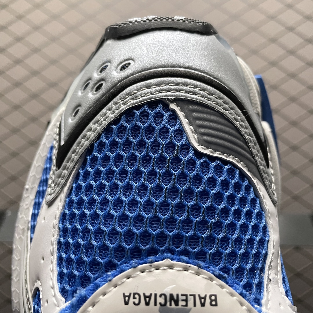 BALENCIAGA Runner Sneaker "White/Blue" （677403W3RB34912）