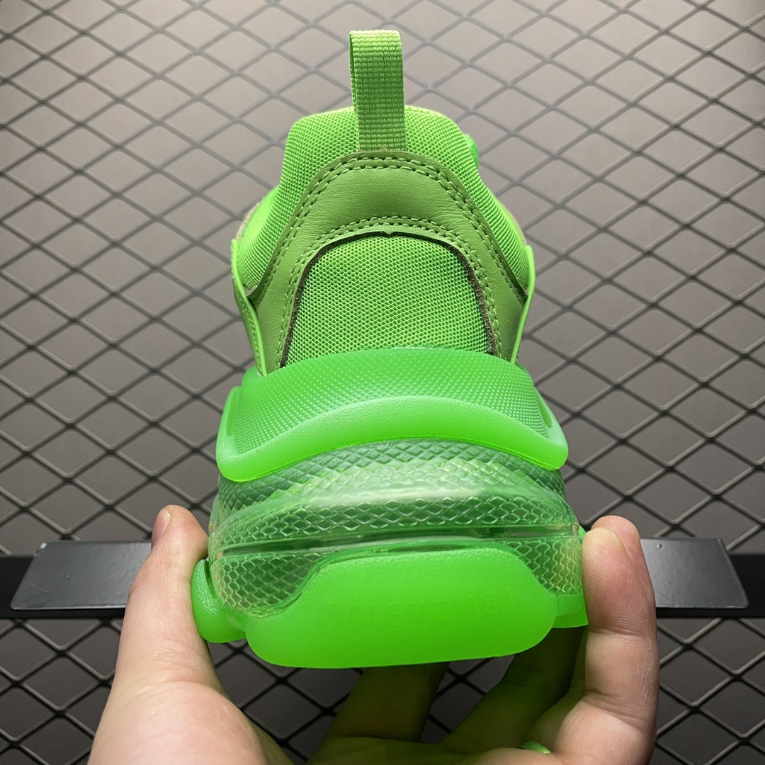 BALENCIAGA Triple S "Neon Green"（541624W2GR13801）