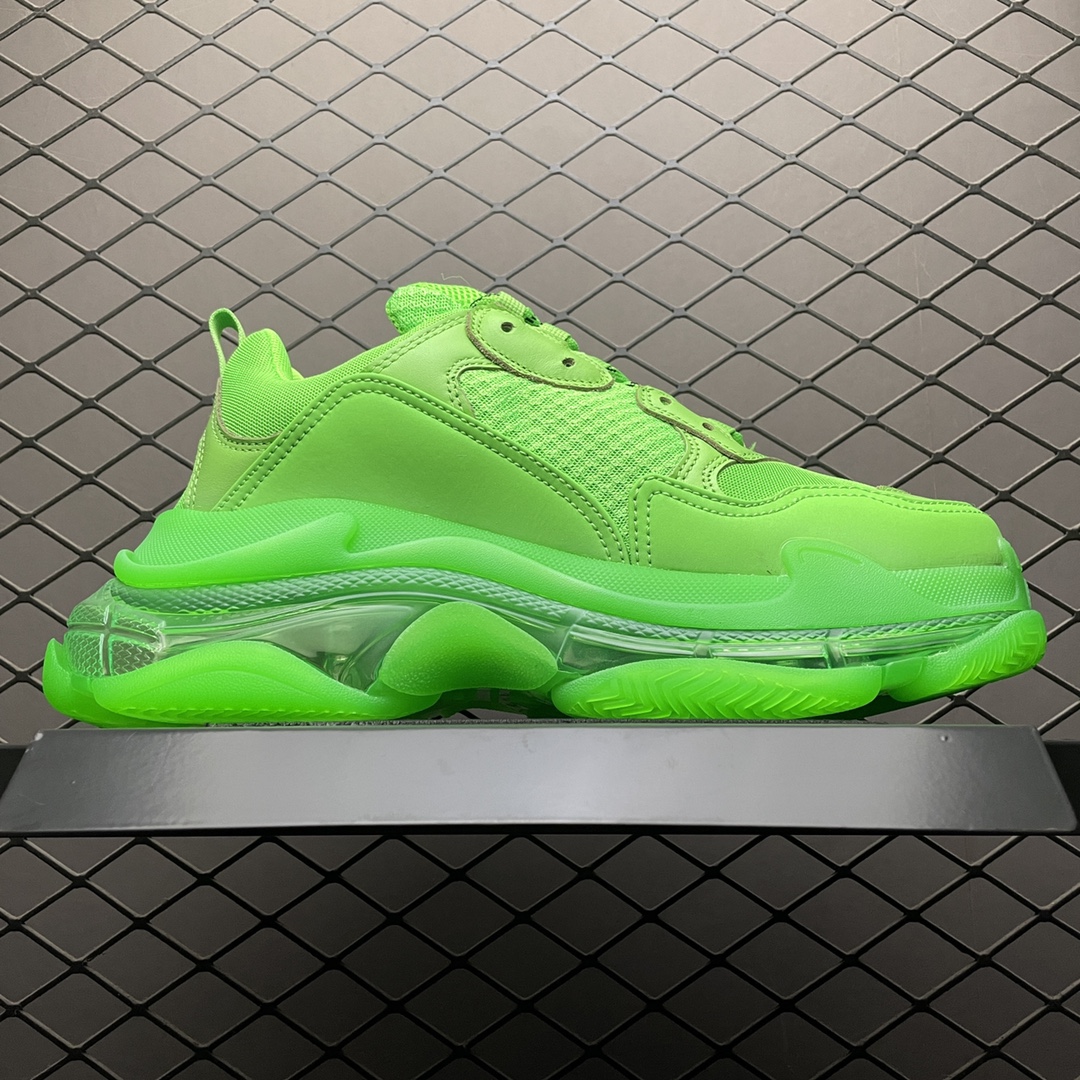 BALENCIAGA Triple S "Neon Green"（541624W2GR13801）
