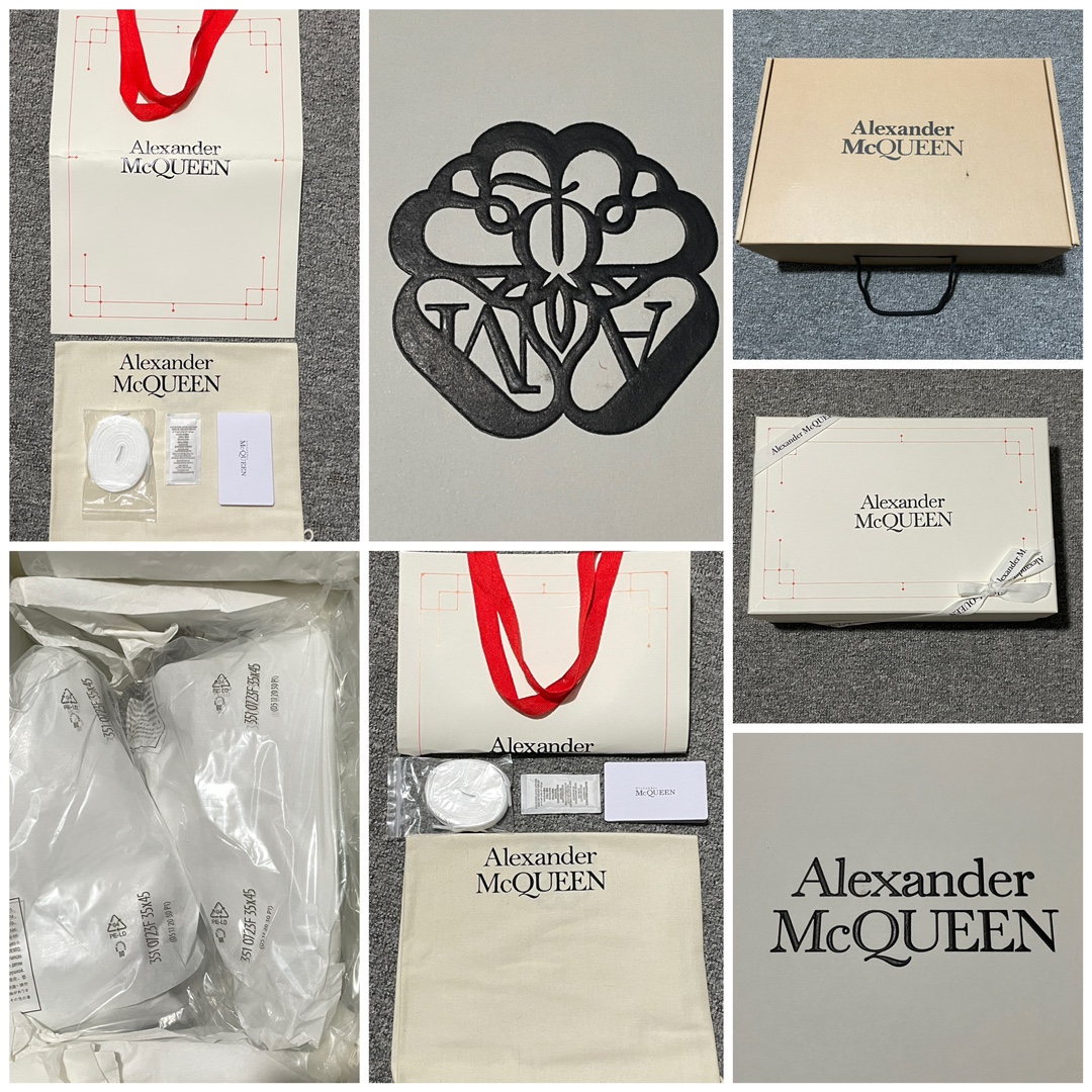Alexander McQueen White Croc(625162WHZ4K9068)