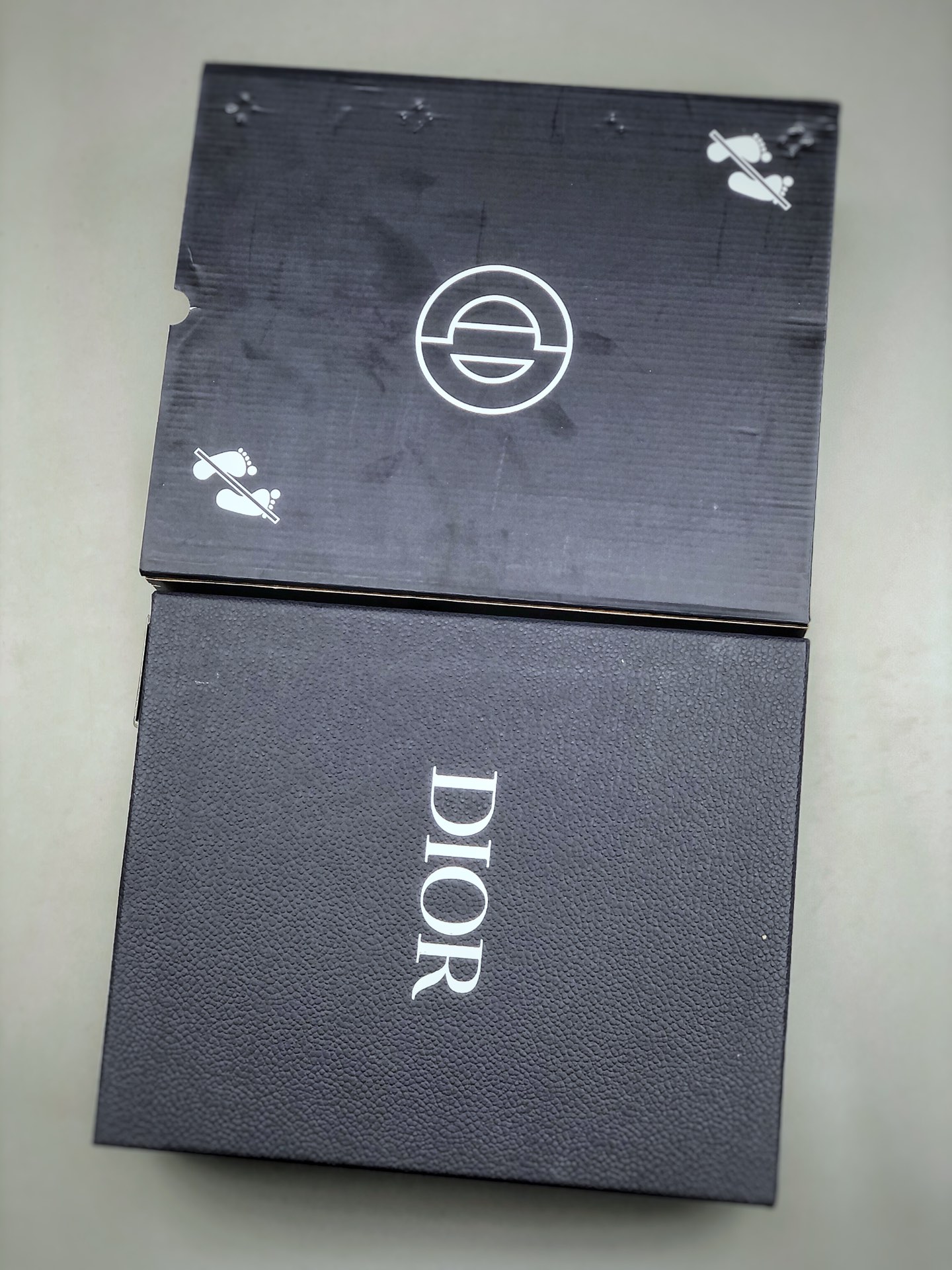 Dior B23 High Top Sneaker Dior Oblique Canvas "Clear" (3SH118YJP-H069)