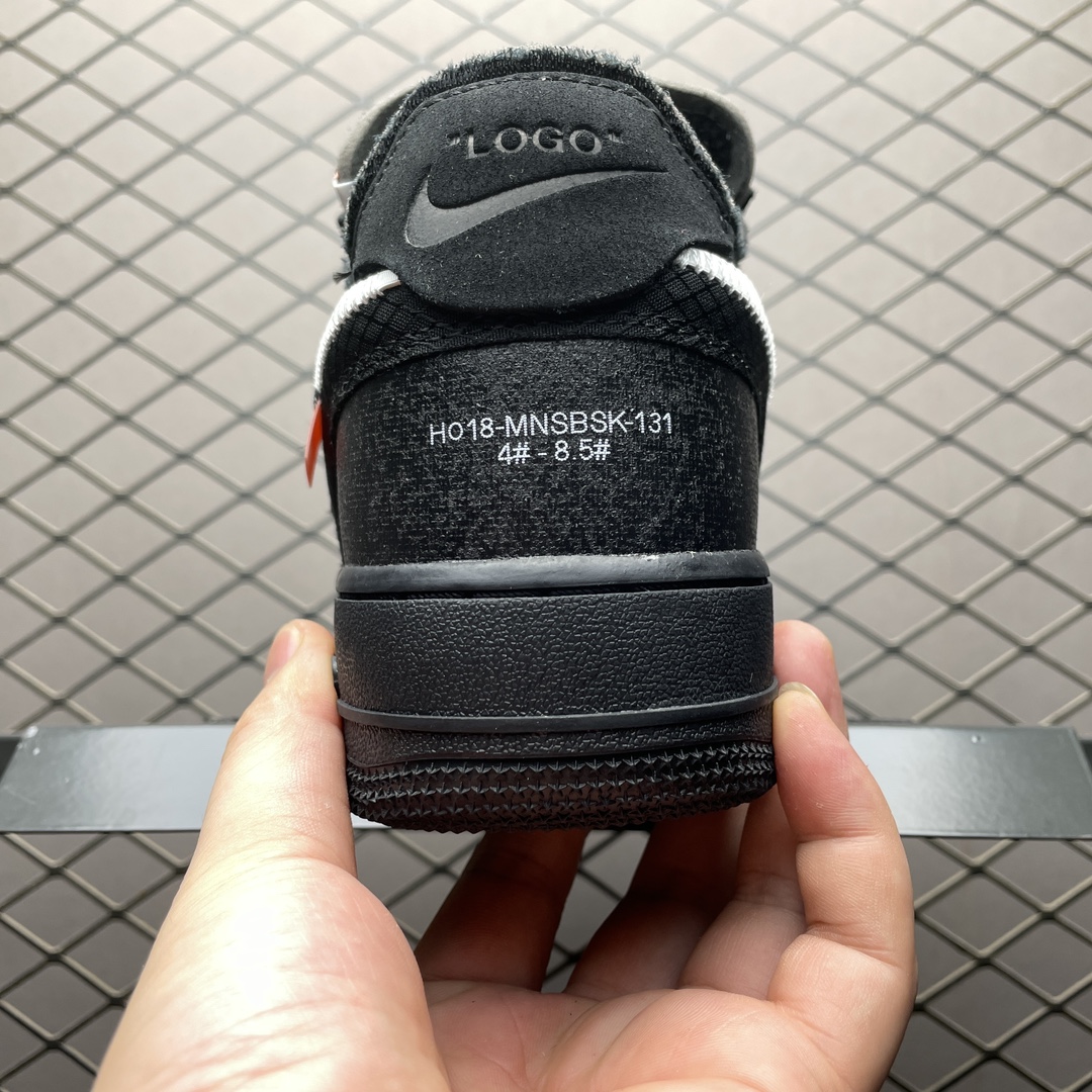 Off-White × Nike Air Force 1 Low "Black" (AO4606-001)