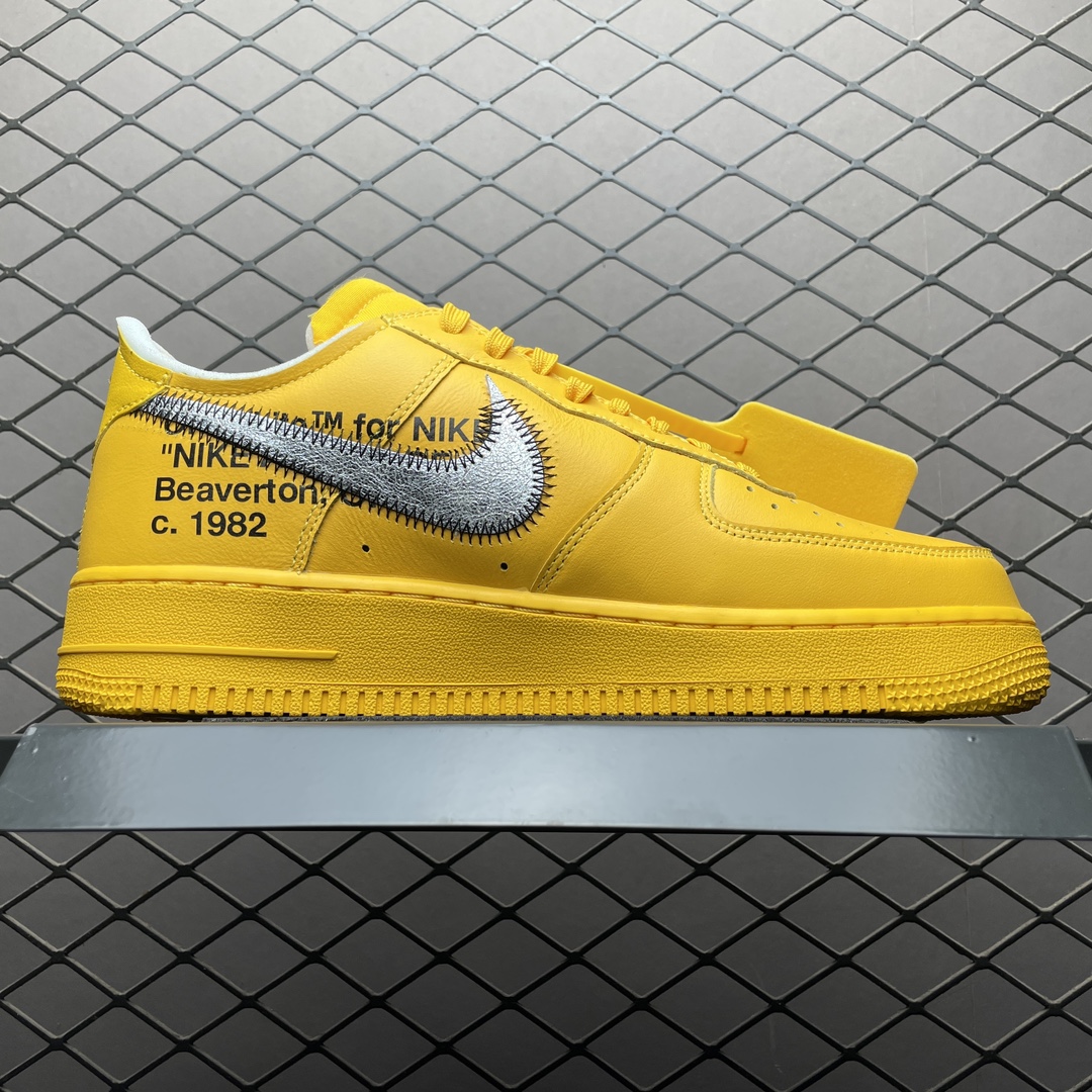 Off-White × Nike Air Force 1 Low "University Gold" (DD1876-700)