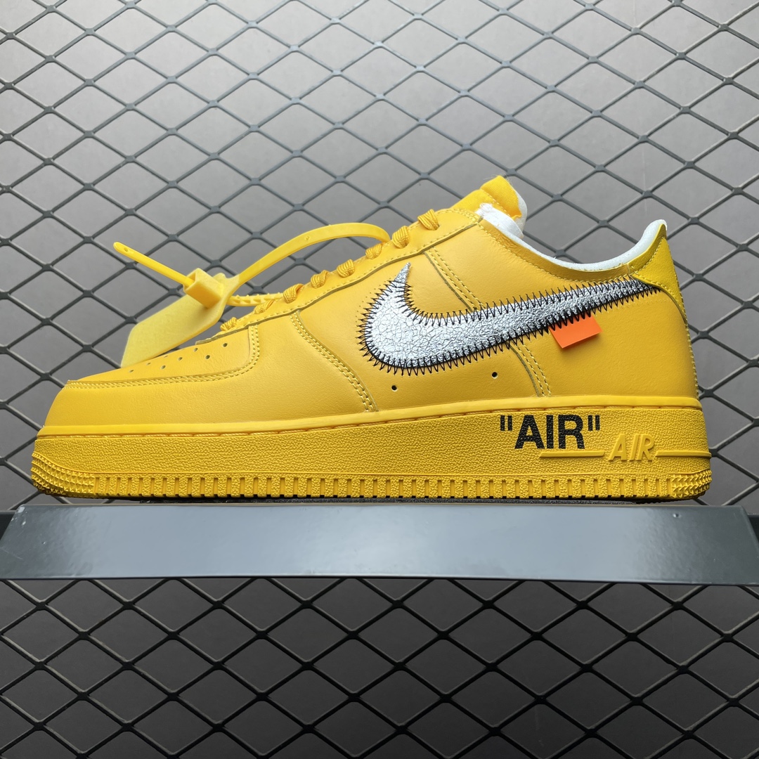 Off-White × Nike Air Force 1 Low "University Gold" (DD1876-700)