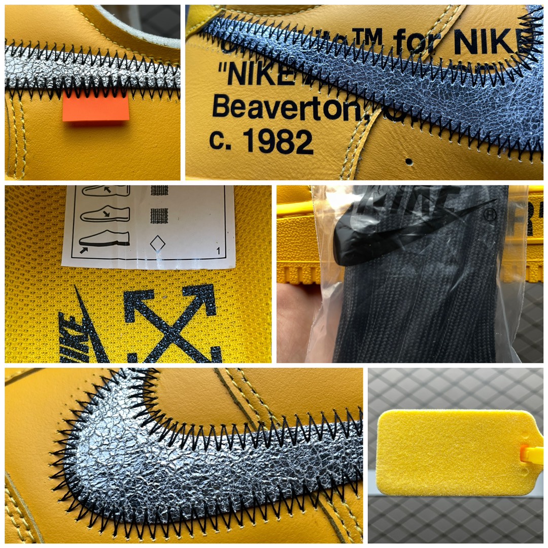 Off-White × Nike Air Force 1 Low "University Gold" (DD1876-700)