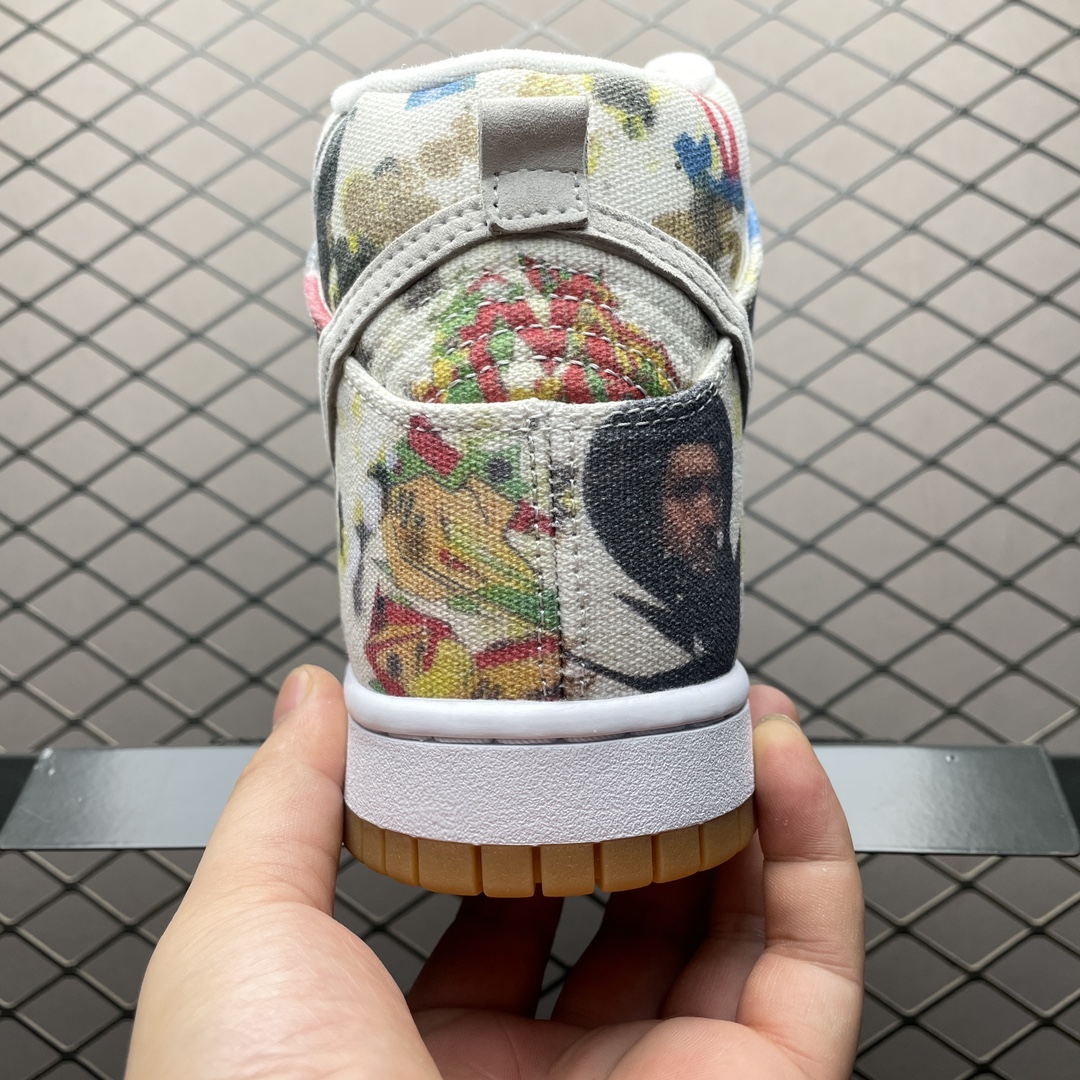 Supreme × Nike SB Dunk High "Rammellzee"（FD8779-100）