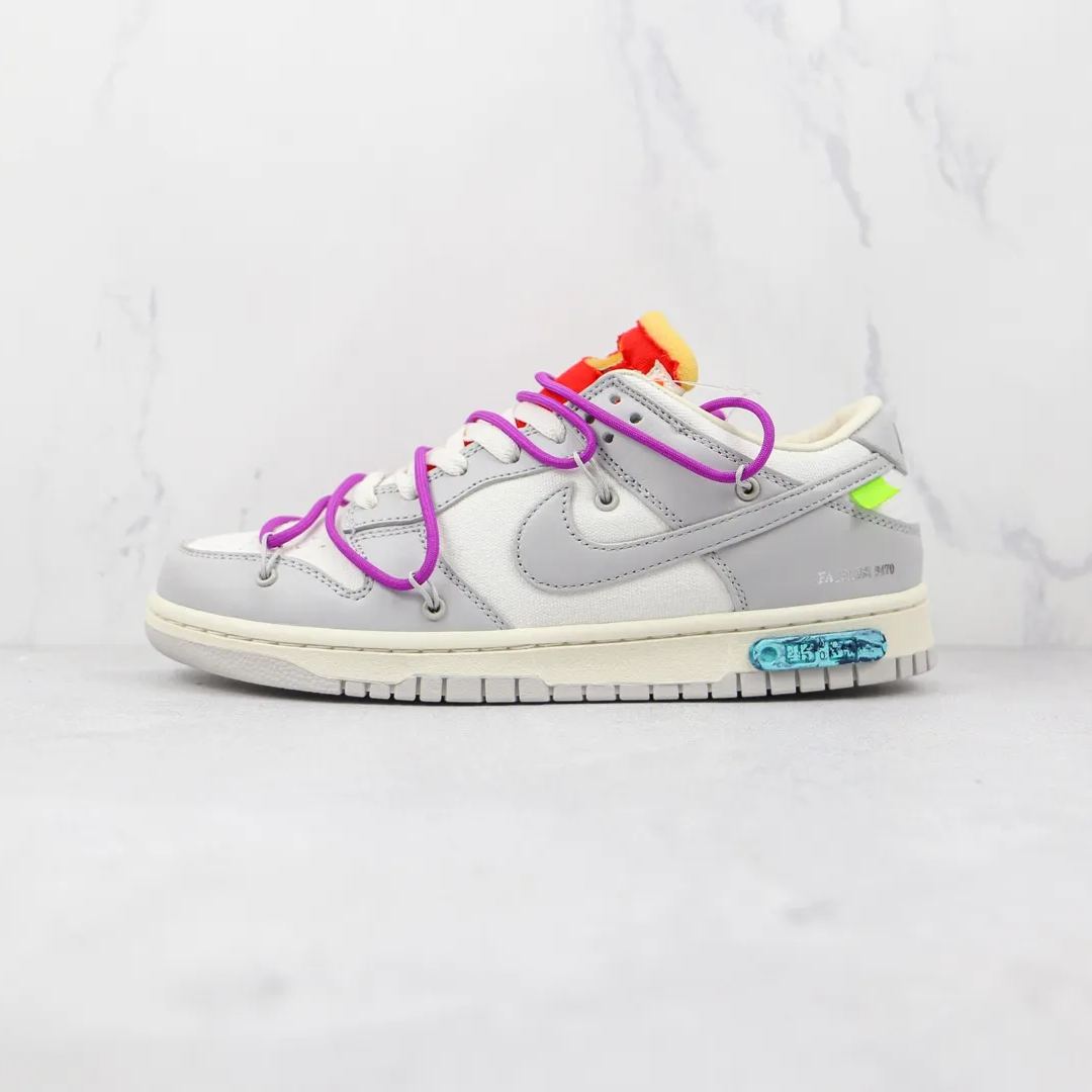 OFF-WHITE × NIKE DUNK LOW 1 OF 50 "45" (DM1602-101)