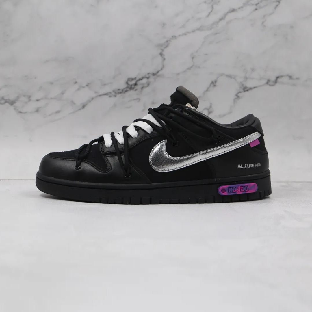 off white nike dunk low 1 of 50 black 50